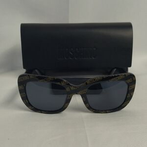 New Moschino Black and Gold Sunglasses